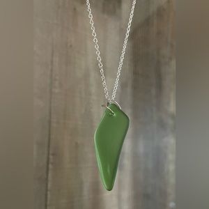 Montana Yellowstone River Glass Necklace